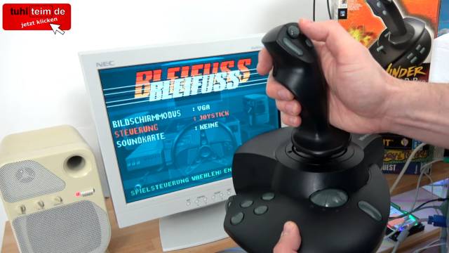 Microsoft Sidewinder Joysticks Force Feedback aus den 90ern mit Gameport - Test - Installation - Sidewinder Force Feedback Pro
