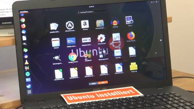 Windows 10 gegen Ubuntu 17 Linux Test auf identischen neuen UEFI Notebooks - Ubuntu Anwendungsverwaltung (Apps)