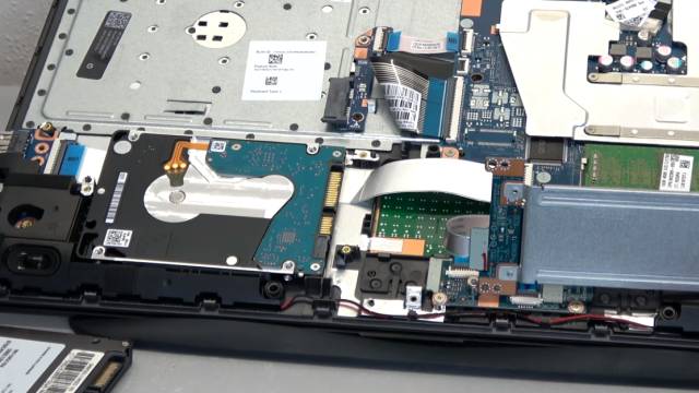 HP Notebook 255 öffnen M.2 SSD ausbauen - 2TB SATA HDD einbauen - Bios einstellen - Windows 10 installieren - Einbauschacht für Festplatte