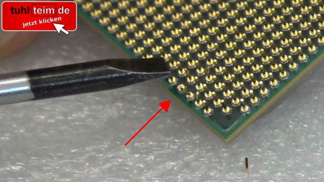 AMD Prozessor - Pin abgebrochen - funktioniert trotzdem - verbogen - reparieren - Pin der CPU ist abgebrochen
