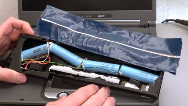 Was man mit seinem Notebook Akku niemals machen sollte | Laptop-Batterie - gebrauchtes Notebook - Akkuzellen wurden manipuliert oder gewechselt