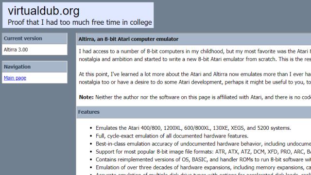 ATARI XL Emulator Altirra - kostenloser Download für Windows 10 - zurück in die 1980er - Download-Seite