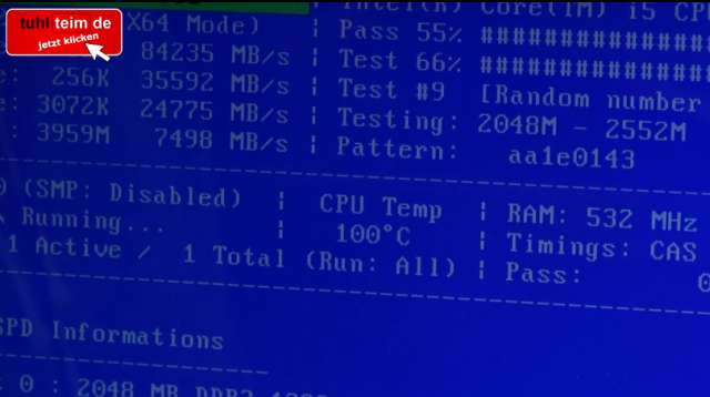 Notebook wird 103 Grad heiß - CPU Temperatur schon bei 100 Grad