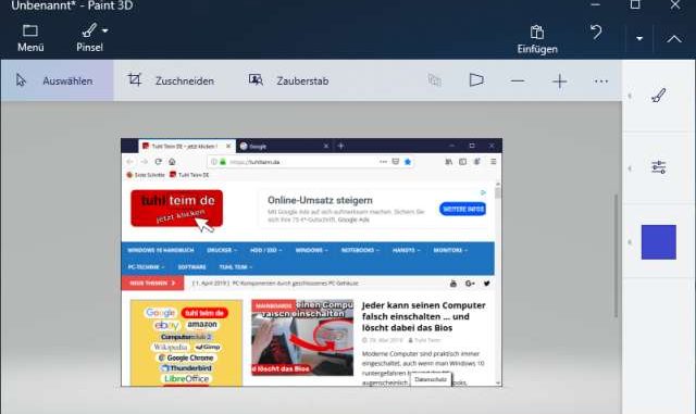 Windows 10 Screenshot machen - einfach erklärt - nur Fenster