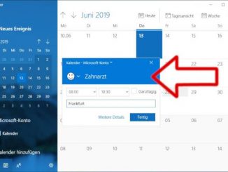 Windows 10 Kalender App - Termin eintragen