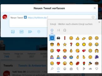 Windows 10 - Emojis per Tastenkombination einfügen - Twitter Tweet