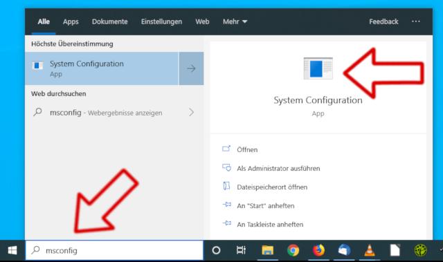 Windows 10 Dienste beim Start deaktivieren - msconfig