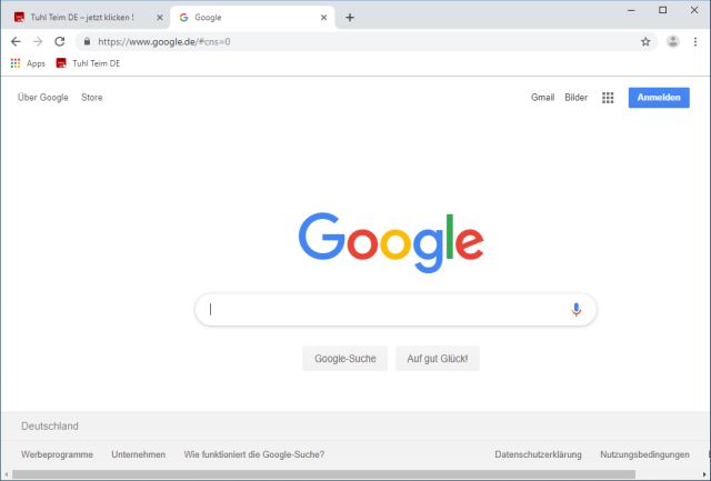 Google Chrome Darkmode aktivieren - normaler heller Modus