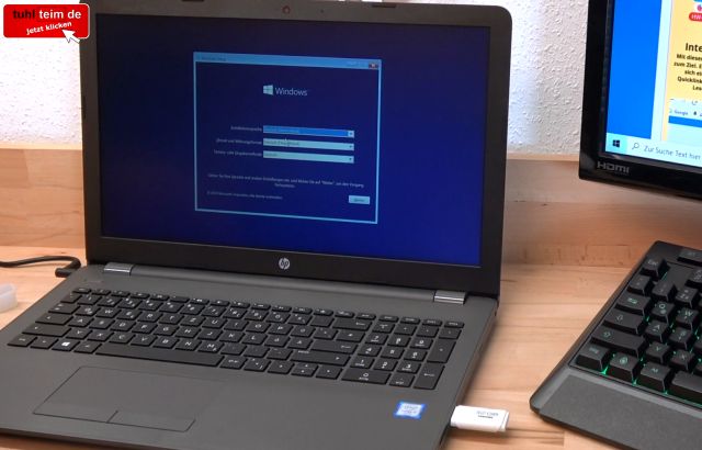 Neues Notebook kaufen - Windows 10 neu von USB-Installationsstick installieren