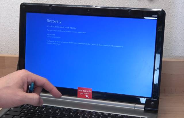 Windows 10 Bluescreen mit defekter Festplatte - startet nicht