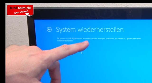 Windows 10 plötzlich mit Kennwort beim Start - System wiederherstellen funktioniert nicht