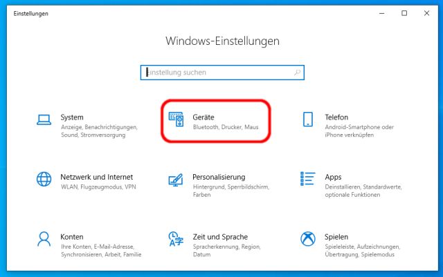 Windows 10 Mauszeiger Geschwindigkeit ändern - Einstellungen