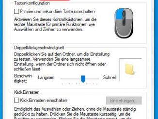 Windows 10 Mauszeiger Geschwindigkeit ändern - Eigenschaften von Maus