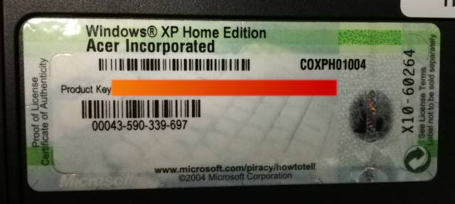 kein kostenloses Windows 10 mit Windows XP Lizenz-Key