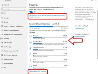 Windows 10 schneller machen - Laufwerk aufräumen - Lokaler Datenträger