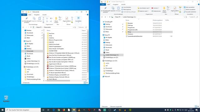 Windows 10 virtuelle Desktops erstellen und wechseln - Desktop mit Windows Explorer