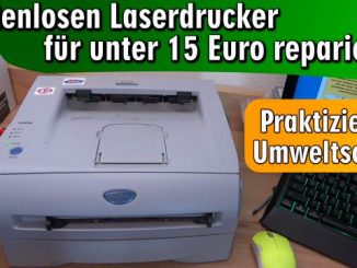 Laserdrucker druckt unsauber mit Schatten und Grauschleier