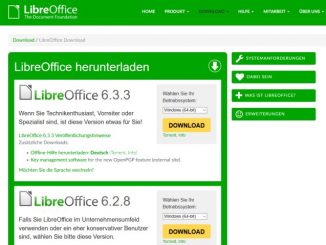 LibreOffice Updates herunterladen - Download