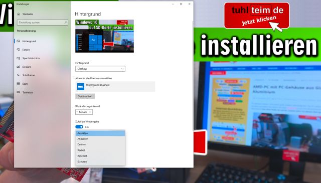 Windows 10 - Hintergrund als Diashow - Foto oder Bild als Wallpaper