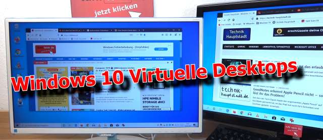 Windows 10 Funktionen - Virtuelle Desktops aktivieren