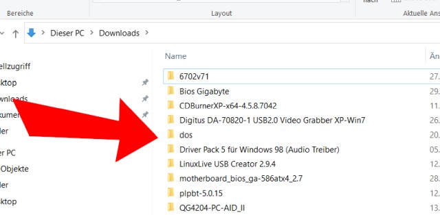 Windows 10 Datei Explorer Gruppierung aufheben - Ansicht wie bei alten Windows Versionen