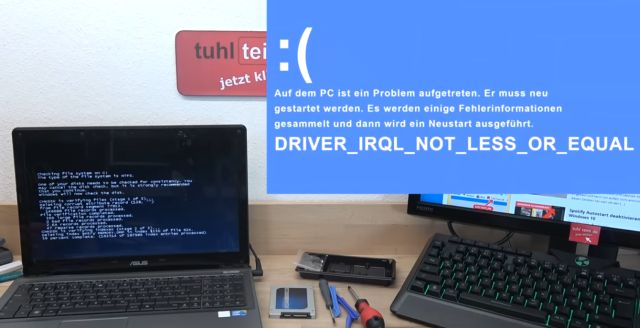 Windows 10 driver_irql_not_less_or_equal Bluescreen