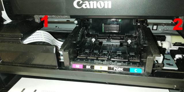 Canon Pixma Drucker druckt unscharf und versetzt - Druckkopf ausbauen und tauschen