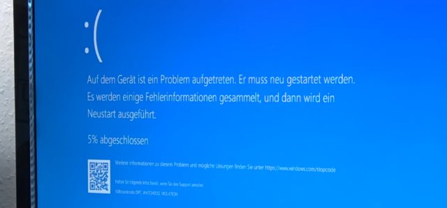 Windows 10 Bluescreen nach Update - Auf dem Gerät ist ein Problem aufgetreten