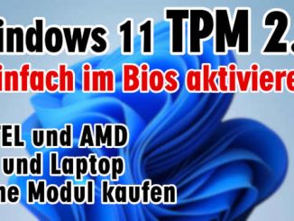 Windows 11 TPM 2.0 aktivieren im Bios