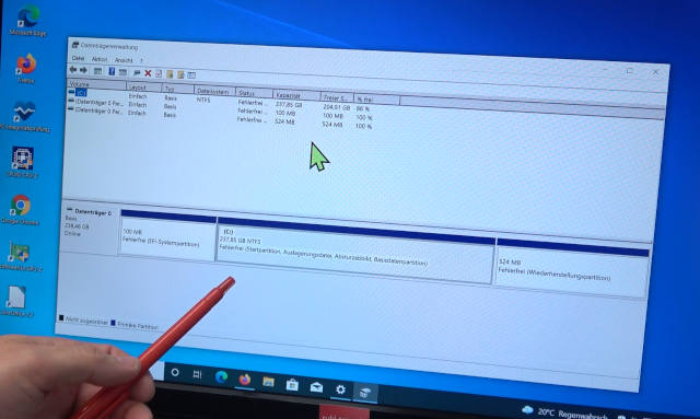 Windows 11 und Windows 10 Multiboot einrichten - Datenträgerverwaltung aufrufen