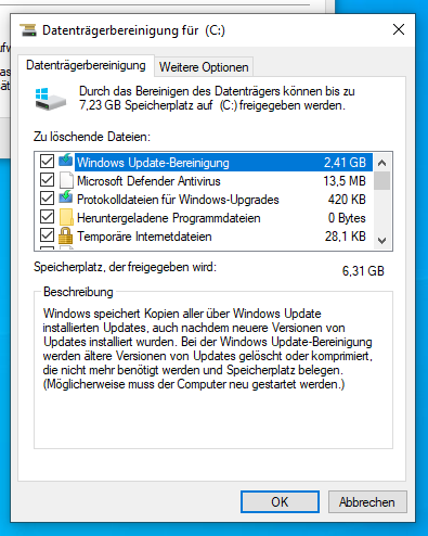 Windows 11 Update einfach und sicher von Windows 10 installieren - Datenträger bereinigen