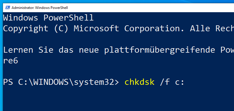 Windows 11 Update einfach und sicher von Windows 10 installieren - Laufwerk prüfen chkdsk