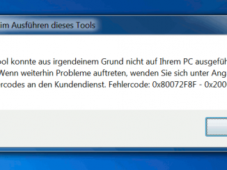 Windows 10 Media Creation Tool - Error 080072F8F - 0x20000 - Probleme beim Ausführen dieses Tools