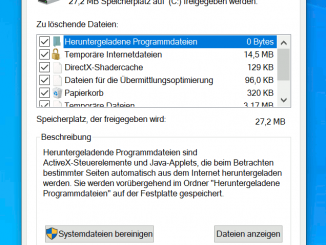 Windows 10 optimieren - Laufwerk C bereinigen