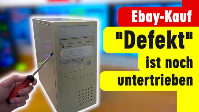 Defekt ist noch untertrieben - AMD K6-2 450MHz PC-System