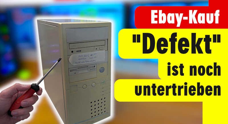 Defekt ist noch untertrieben - AMD K6-2 450MHz PC-System