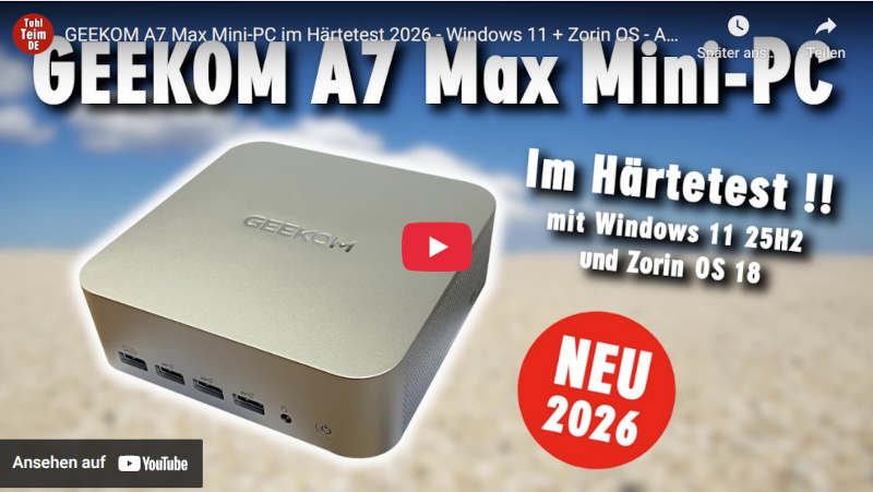 GEEKOM A7 Test-Video