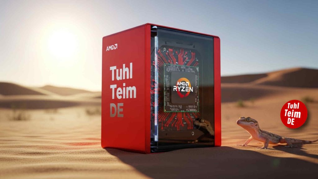 Tuhl Teim DE - AMD Ryzen Boxed und Gekko in Wüste