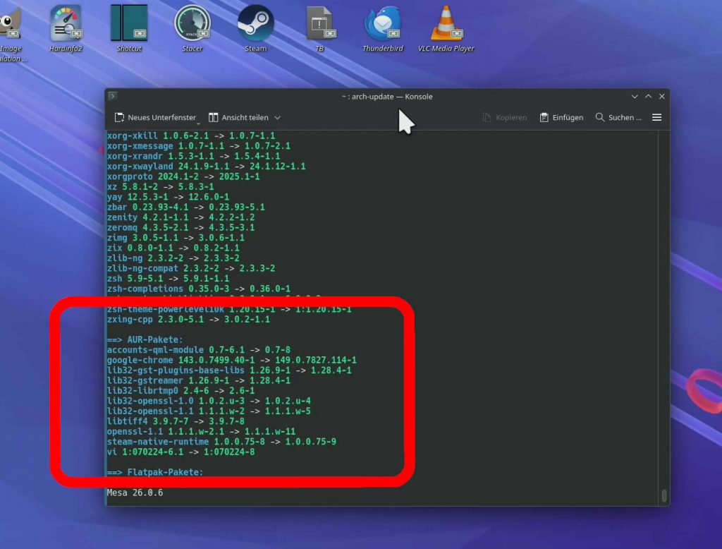 Arch Linux Angriffswelle - AUR-Pakete aulisten